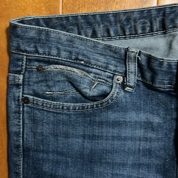 Vintage Calvin Klein Y2K Ultimate Boot Cut Leg Jeans Size 28 / 6 Low Rise Retro - Picture 3 of 15